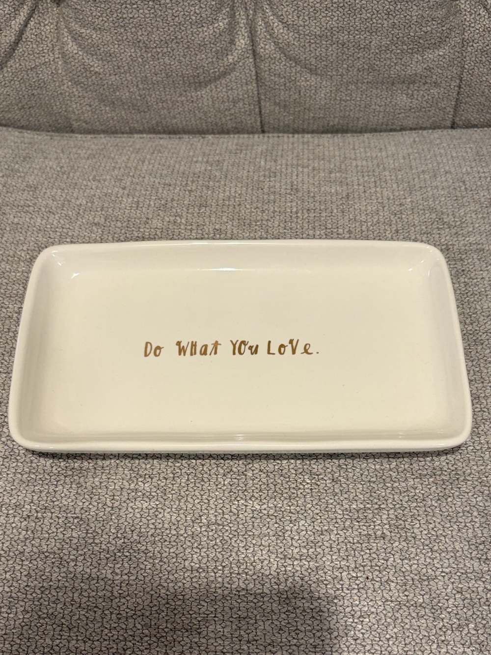 Rae Dunn DO WHAT YOU LOVE Trinket Tray Dish       jewelry organizer home decor